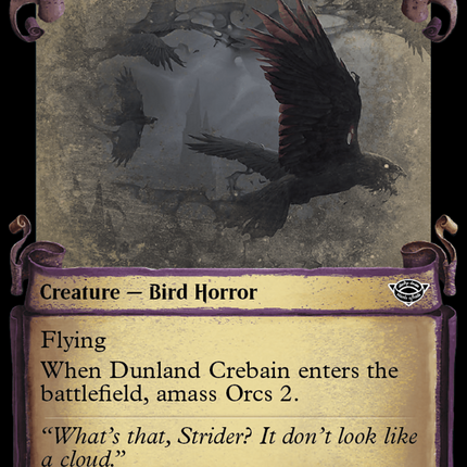 Dunland Crebain [The Lord of the Rings: Tales of Middle-Earth Showcase Scrolls]