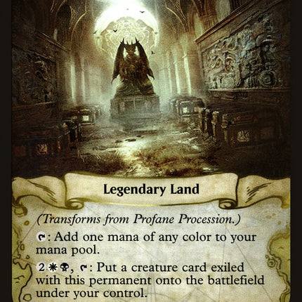 Profane Procession // Tomb of the Dusk Rose [Rivals of Ixalan Prerelease Promos]