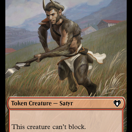 Saproling // Satyr Double-Sided Token [Commander Masters Tokens]