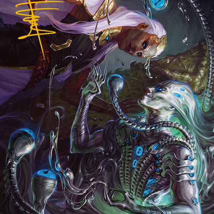 Mirage Mockery Art Card (Gold-Stamped Signature) [Phyrexia: All Will Be One Art Series]