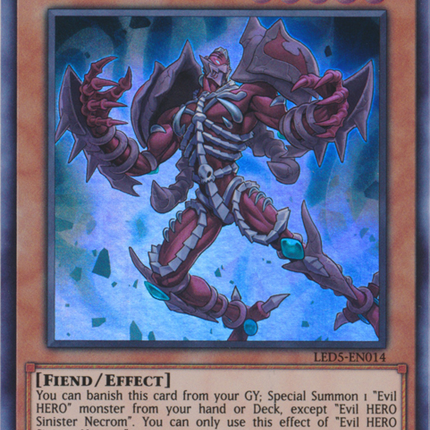 Evil Hero Sinister Necrom [LED5-EN014] Ultra Rare