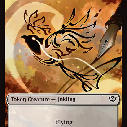 Fractal (0004) // Inkling (006) Double-Sided Token [Secrets of Strixhaven Tokens]