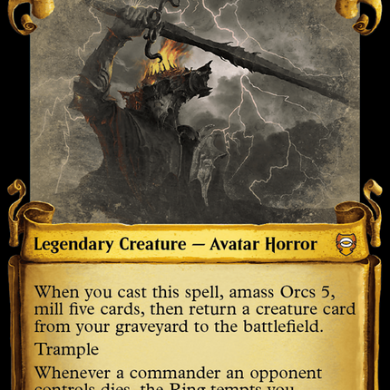 Sauron, Lord of the Rings [The Lord of the Rings: Tales of Middle-Earth Commander Showcase Scrolls]
