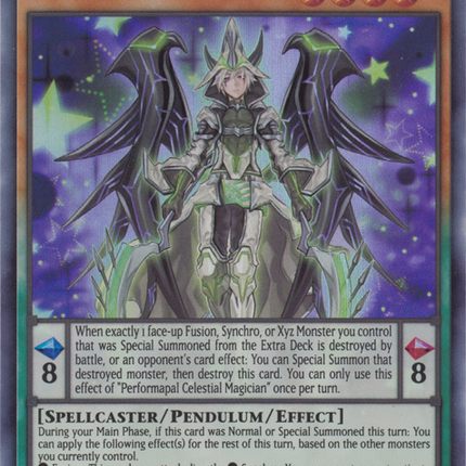 Performapal Celestial Magician [LED6-EN045] Super Rare