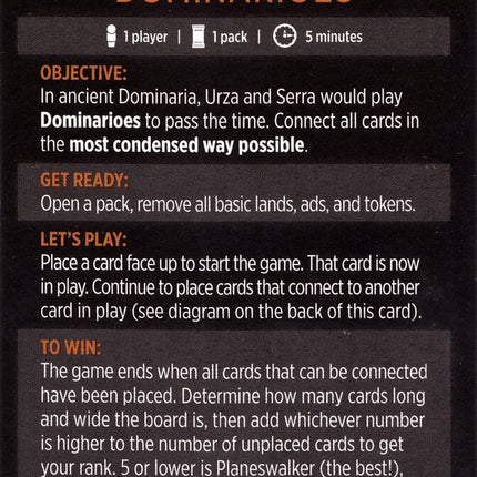 Dominarioes (Magic Minigame) [Strixhaven: School of Mages Minigame]