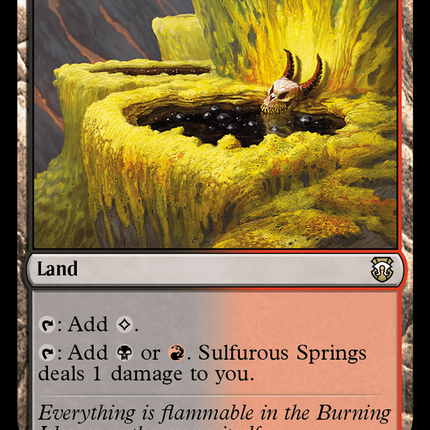 Sulfurous Springs (Ripple Foil) [Modern Horizons 3 Commander]