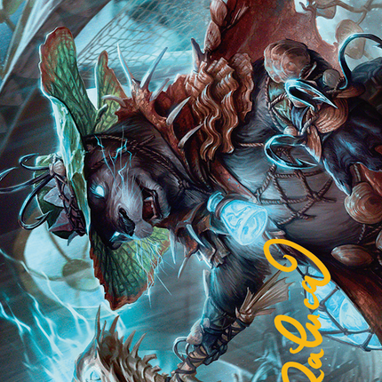 Tempest Angler Art Card (Gold-Stamped Signature) [Bloomburrow Art Series]