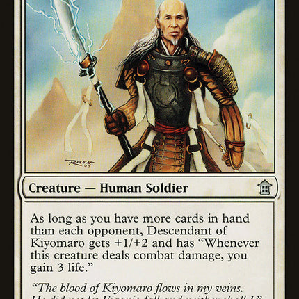 Descendant of Kiyomaro [Saviors of Kamigawa]