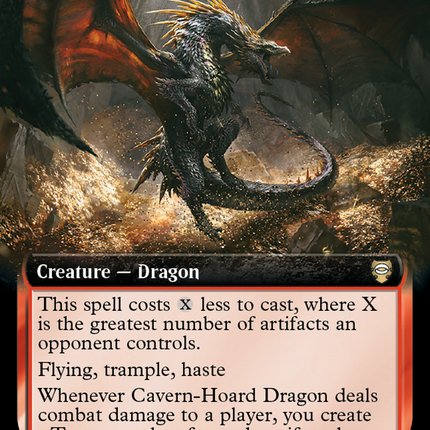 Cavern-Hoard Dragon (Extended Art) [The Lord of the Rings: Tales of Middle-Earth Commander]