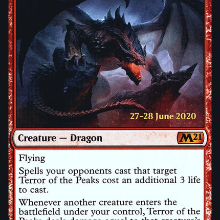 Terror of the Peaks [Core Set 2021 Prerelease Promos]