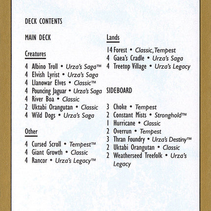 Matt Linde Decklist [World Championship Decks 1999]