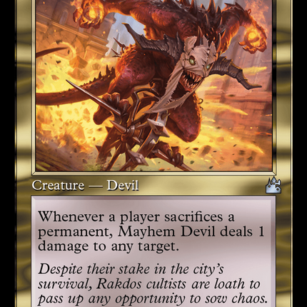 Mayhem Devil (Retro Frame) [Ravnica Remastered]