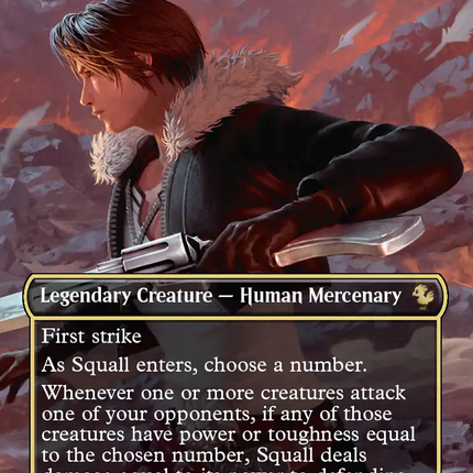 Squall, Gunblade Duelist (Borderless) [FINAL FANTASY Commander]