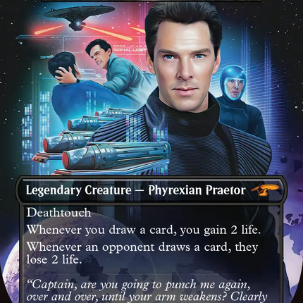Khan, Engineered Evil - Sheoldred, the Apocalypse (Borderless) [Star Trek: Stardates]