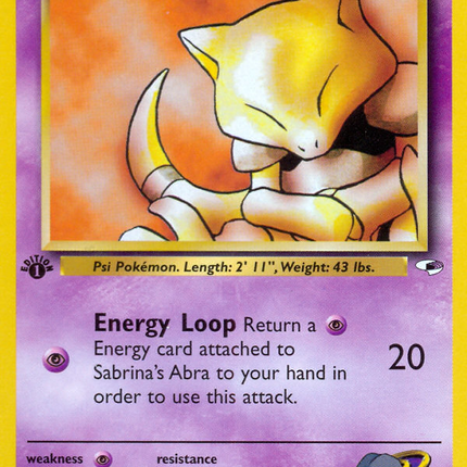 Sabrina's Abra (91/132) [Gym Heroes 1st Edition]