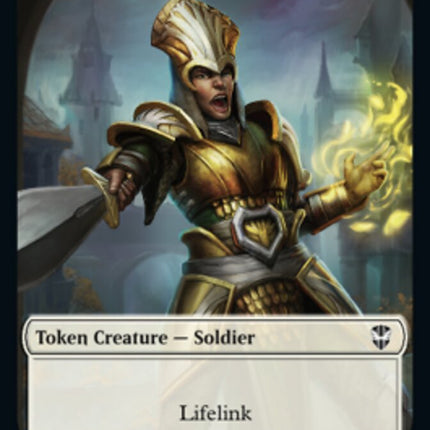 Soldier (09) // Cat Beast Double-Sided Token [Streets of New Capenna Commander Tokens]