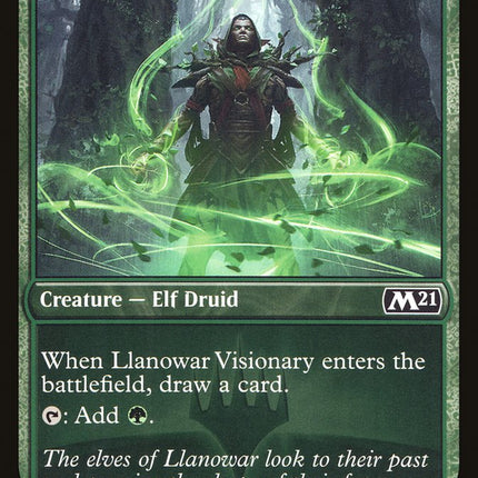 Llanowar Visionary (Promo Pack) [Core Set 2021 Promos]