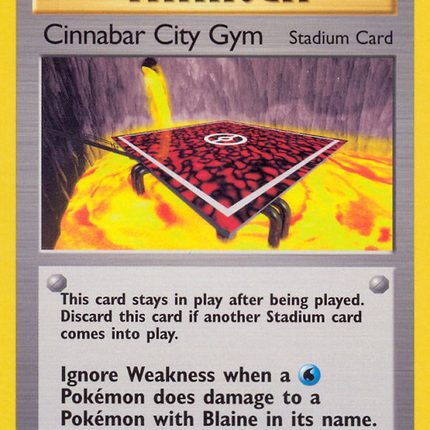Cinnabar City Gym (113/132) [Gym Challenge 1st Edition]
