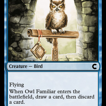 Owl Familiar [Ravnica: Clue Edition]
