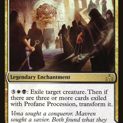 Profane Procession // Tomb of the Dusk Rose [Rivals of Ixalan]
