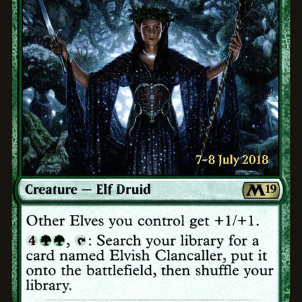 Elvish Clancaller [Core Set 2019 Prerelease Promos]