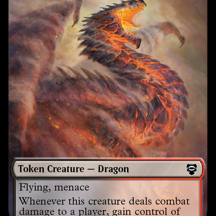 Dragon // Wraith Double-Sided Token [The Lord of the Rings: Tales of Middle-Earth Commander Tokens]