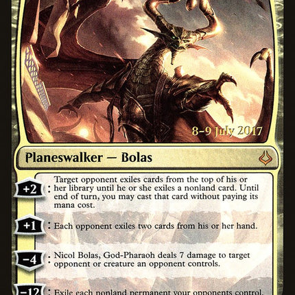 Nicol Bolas, God-Pharaoh [Hour of Devastation Prerelease Promos]
