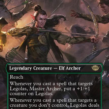 Legolas, Master Archer (Borderless Alternate Art) [The Lord of the Rings: Tales of Middle-Earth]