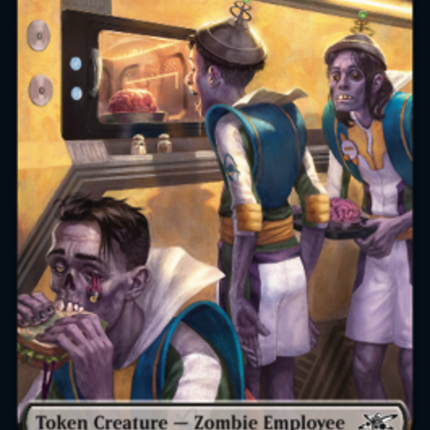 Zombie Employee // Treasure (013) Double-Sided Token [Unfinity Tokens]