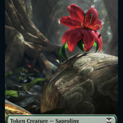 Beast // Saproling Double-Sided Token [Streets of New Capenna Commander Tokens]