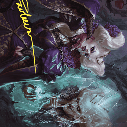 Conceited Witch Art Card (Gold-Stamped Signature) [Wilds of Eldraine Art Series]