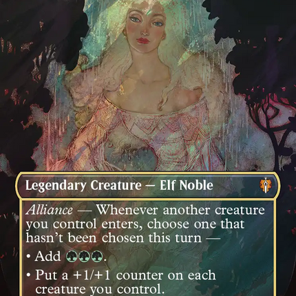 Galadriel, Light of Valinor (Borderless) (Surge Foil) [The Hobbit: Eternal-Legal]