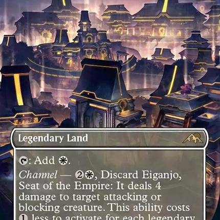 Eiganjo, Seat of the Empire (Borderless Alternate Art) [Kamigawa: Neon Dynasty]
