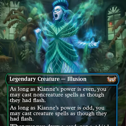 Kianne, Corrupted Memory (Borderless) [Duskmourn: House of Horror Commander]