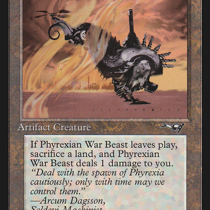Phyrexian War Beast (Signature on Right) [Alliances]