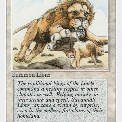 Savannah Lions [Revised Edition]