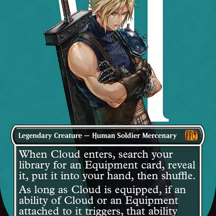 Cloud, Midgar Mercenary (Borderless) (Surge Foil) [FINAL FANTASY]