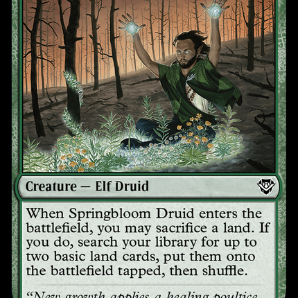 Springbloom Druid [Outlaws of Thunder Junction Commander]