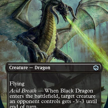 Black Dragon (Borderless Alternate Art) [Dungeons & Dragons: Adventures in the Forgotten Realms]