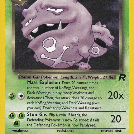 Dark Weezing (31/82) [Team Rocket Unlimited]