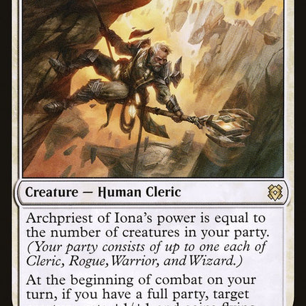 Archpriest of Iona [Zendikar Rising]