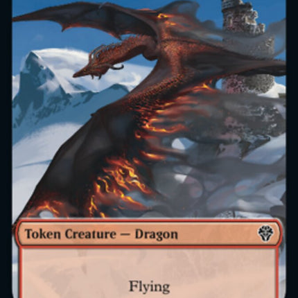 Saproling // Dragon Double-Sided Token [Dominaria United Tokens]