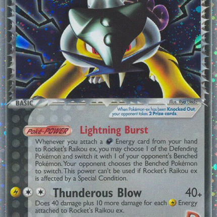 Rocket's Raikou ex (108/107) [EX: Deoxys]