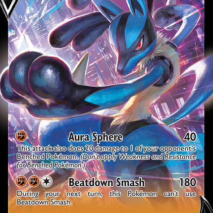 Lucario V (027/073) (Intro Deck) [Sword & Shield: Champion's Path]