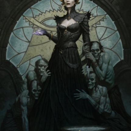 Liliana of the Veil Art Card (Gold-Stamped Signature) [Dominaria United Art Series]