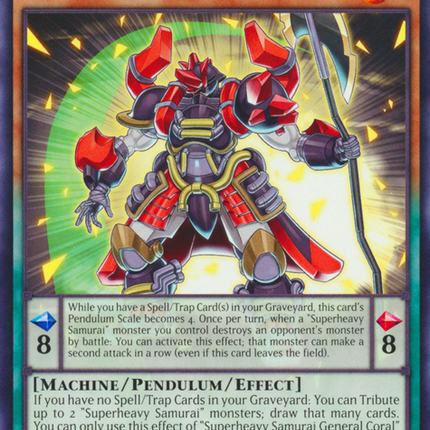 Superheavy Samurai General Coral [MP16-EN182] Common