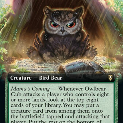 Owlbear Cub (Extended Art) [Commander Legends: Battle for Baldur's Gate]