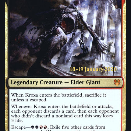Kroxa, Titan of Death's Hunger [Theros Beyond Death Prerelease Promos]