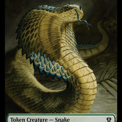 Snake // Morph Double-Sided Token [Murders at Karlov Manor Commander Tokens]