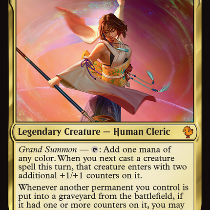 Yuna, Grand Summoner (Surge Foil) [FINAL FANTASY Commander]
